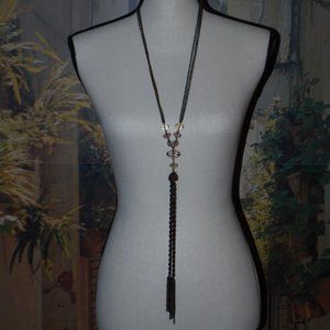 *** Chico's Long Bead/Tassel Necklace